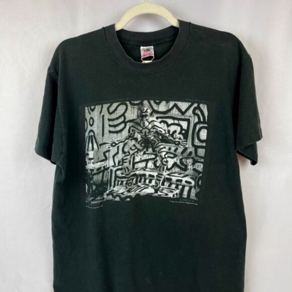 VINTAGE ANNIE LEIBOVITZ KEITH HARING 1992 ART T-SHIRT MENS RARE! - Picture 1 of 5
